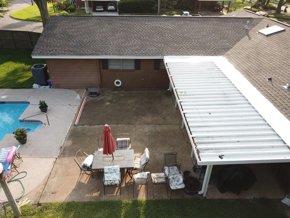 Before: concrete surface before work by Decorative Concrete Designs