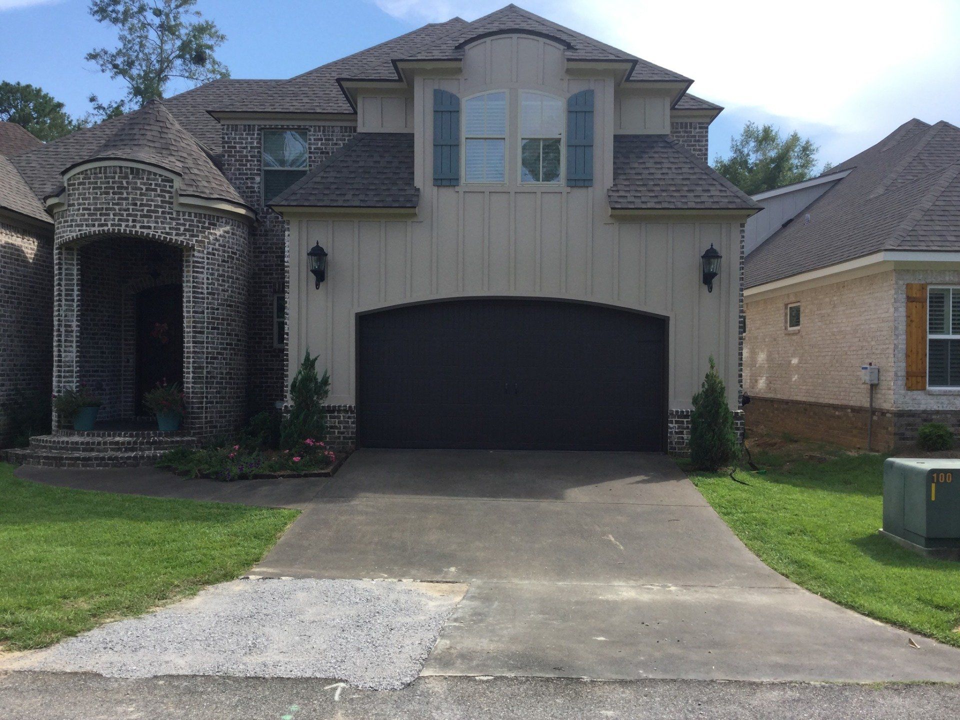 Before: concrete surface before work by Decorative Concrete Designs