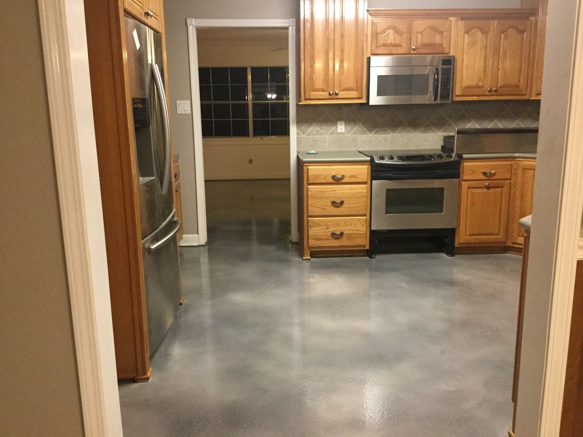 After: concrete surface finished by Decorative Concrete Designs