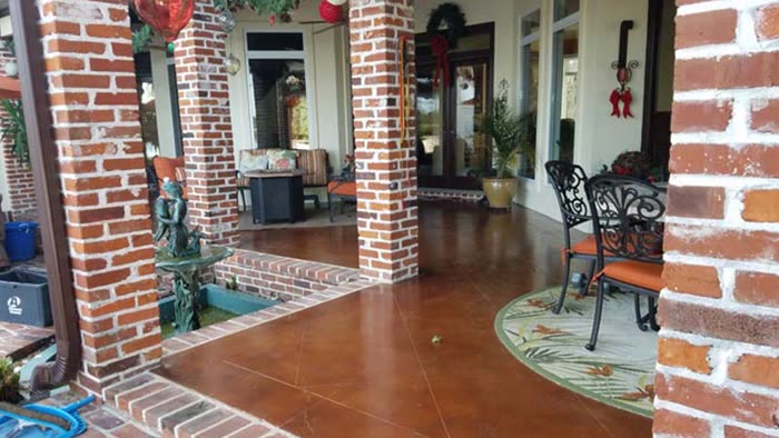 Stained concrete by Decorative Concrete Designs