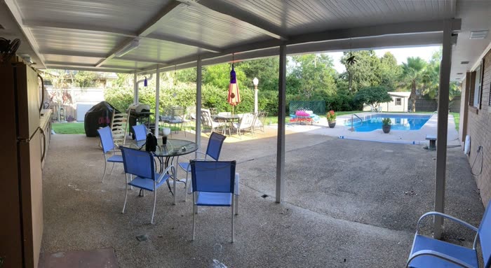 Finished decorative concrete project by Decorative Concrete Designs