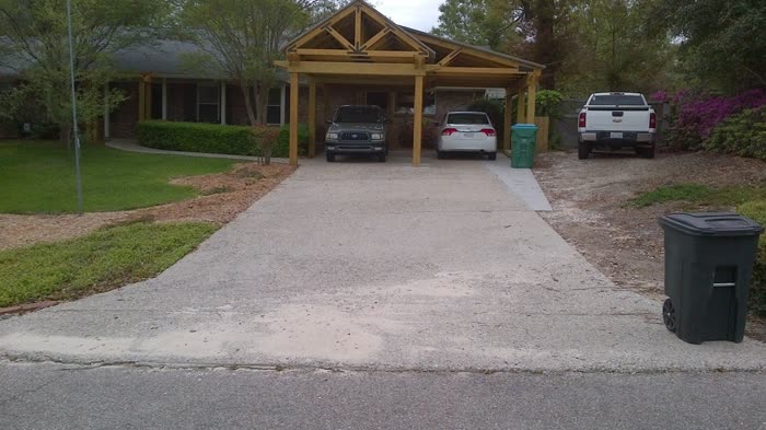 Finished decorative concrete project by Decorative Concrete Designs