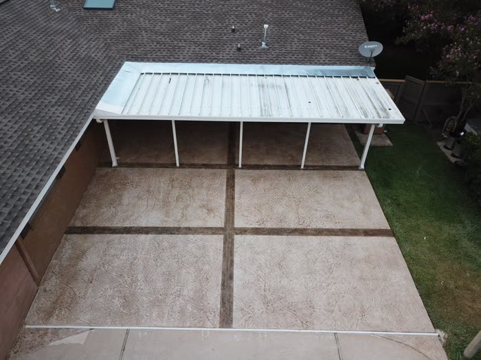 Finished decorative concrete project by Decorative Concrete Designs